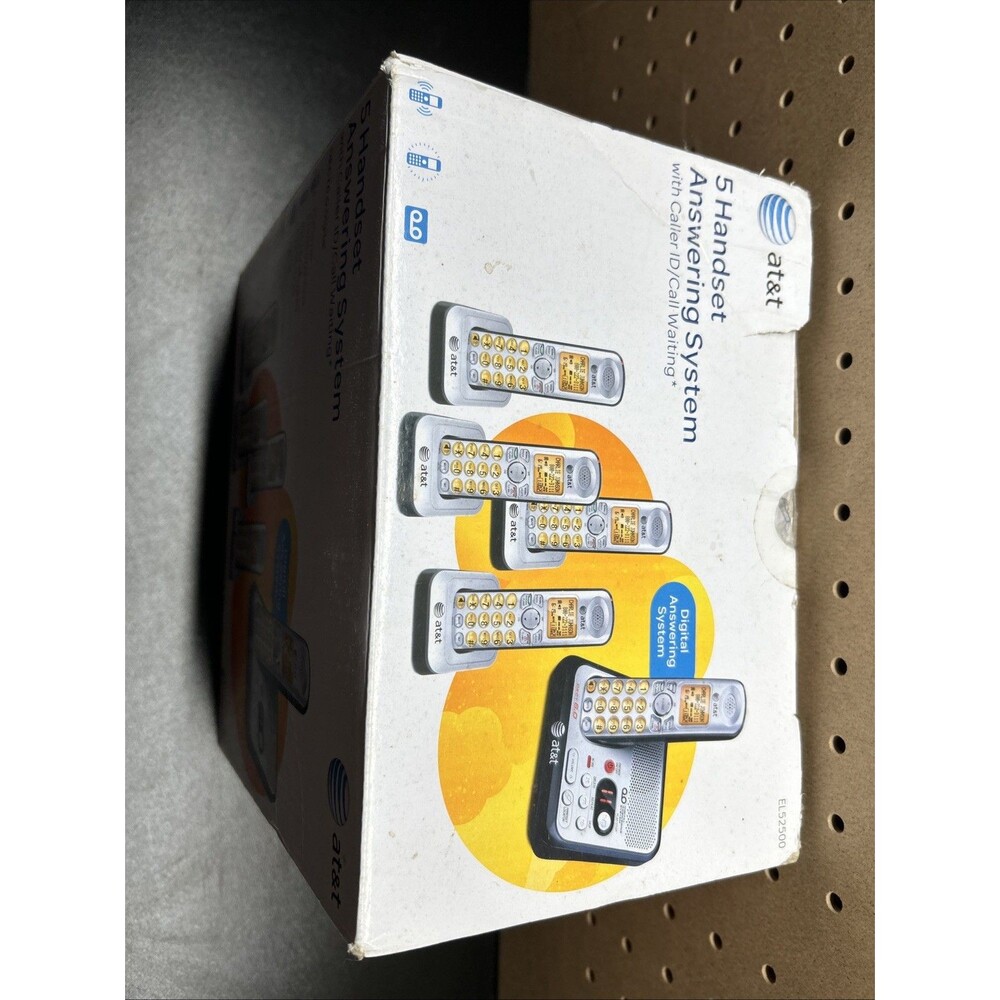 5 Cordless Handset Answering System AT&T - New Open Box- Fast Shipping - Picture 2 of 5